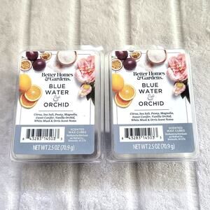Rare Better Homes & Gardens Blue Water & Orchid Wax Cubes - NEW